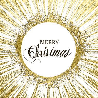 Mutlu Noeller tasarım yazı pırıltılı altın. Vektör çizim. Öğe için tebrik kartları, posterler.