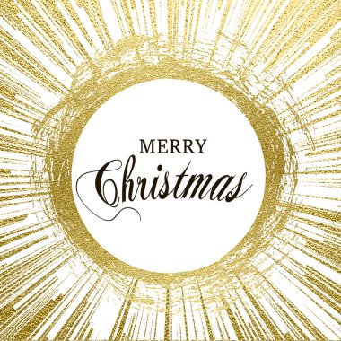 Mutlu Noeller tasarım yazı pırıltılı altın. Vektör çizim. Öğe için tebrik kartları, posterler.