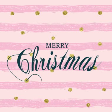 Neşeli Noel vektör çizim. Öğe için tebrik kartları, posterler.