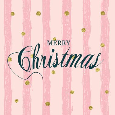 Neşeli Noel vektör çizim. Öğe için tebrik kartları, posterler.