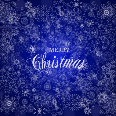 Tebrik kartları, posterler için düşen kar öğe. Neşeli Noel vektör çizim.