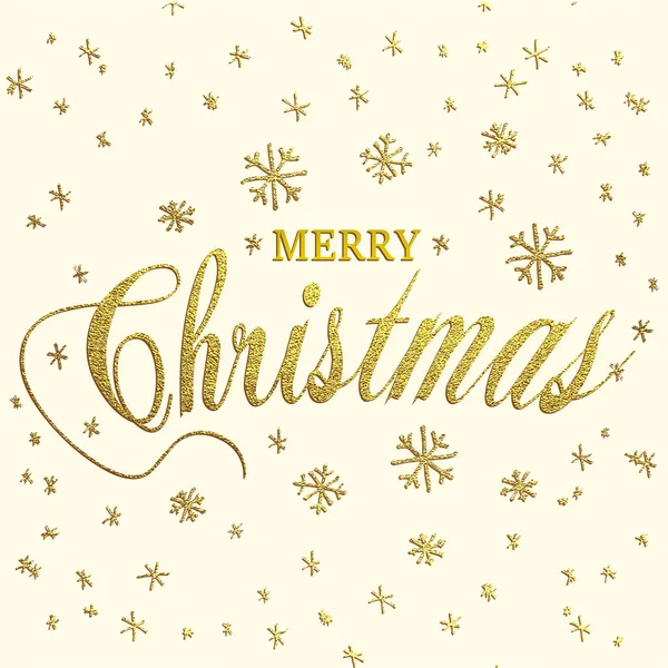Mutlu Noeller tasarım yazı pırıltılı altın. Vektör çizim. Düşen kar öğesi için tebrik kartları, posterler.