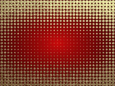 Altın parlak doku. Metal desen. Altın Festival arka plan ile dots, tebrik kartı veya kağıt ambalaj için.