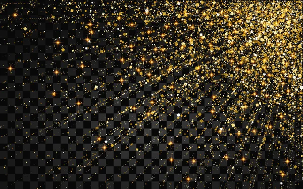 Εορταστική Έκρηξη Της Χαρτοπόλεμος Χρυσά Glitter Παρασκήνιο Για Την Κάρτα — Διανυσματικό Αρχείο