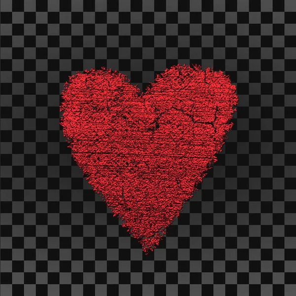 Herz Für Valentinstag Hintergrund Verpackung Tapete Textil Einladung Hochzeitskarte Romantische — Stockvektor