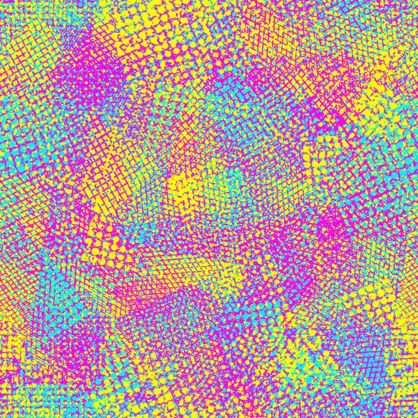 Abstracte Naadloze Chaotische Patroon Met Stedelijke Geometrische Elementen Grunge Neon — Stockvector