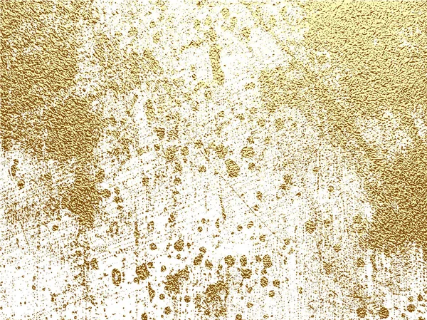 Gold Grunge Textur Einen Beunruhigenden Effekt Erzeugen Patina Kratzt Goldene — Stockvektor