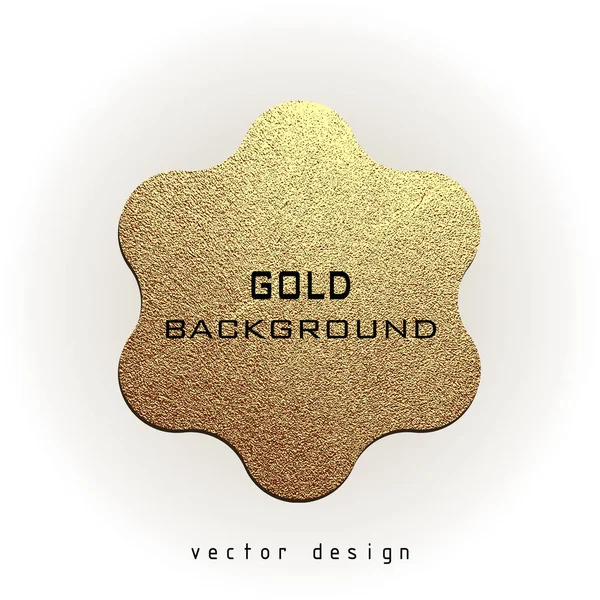 Premium Kvalitet Gyldne Etiket Hvid Baggrund Guld Tegn Skinnende Luksus – Stock-vektor