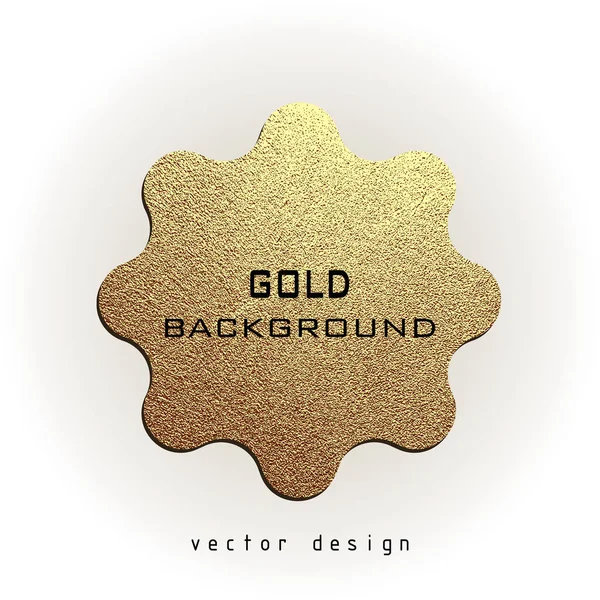 Premium Quality Golden Label White Background Gold Sign Shiny Luxury — Stock Vector