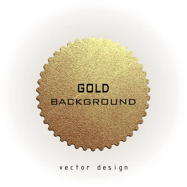 Étiquette Dorée Qualité Supérieure Sur Fond Blanc Insigne Gold Sign — Image vectorielle