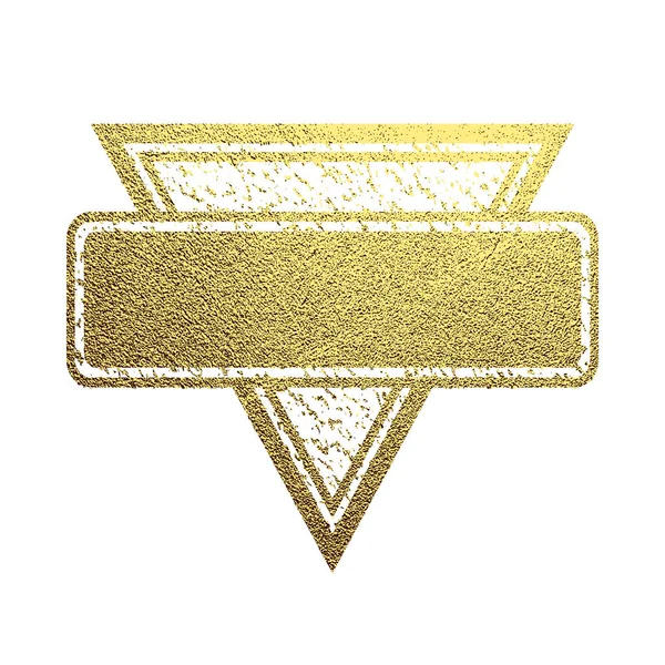 Gold Emblem Goldenes Abzeichen Luxus Logo Vektor Illustration — Stockvektor