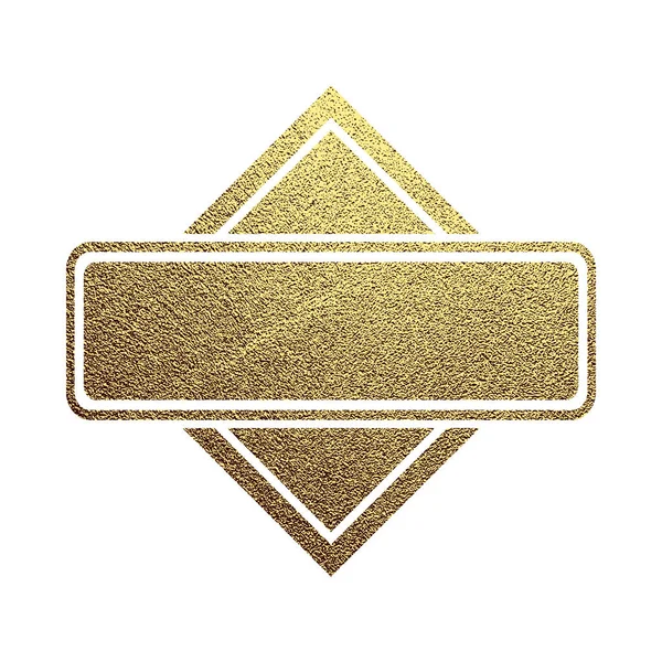 Gold Emblem Goldenes Abzeichen Luxus Logo Vektor Illustration — Stockvektor