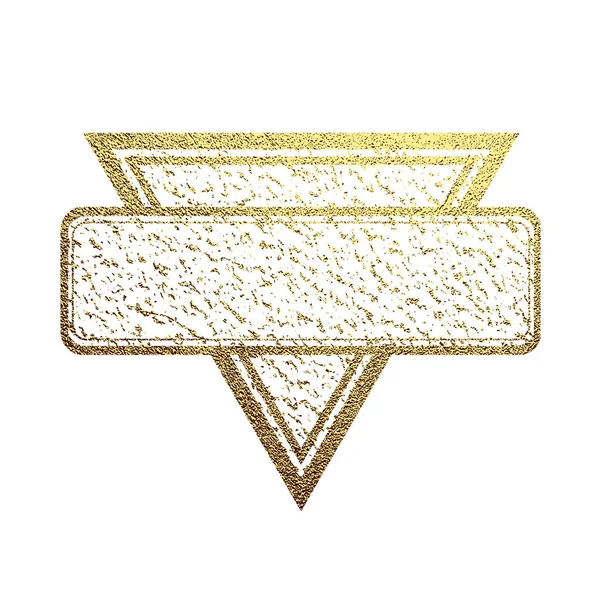 Gold Emblem Goldenes Abzeichen Luxus Logo Vektor Illustration — Stockvektor