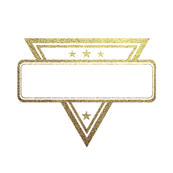 Χρυσό Έμβλημα Χρυσή Διακριτικά Λογότυπο Luxury Εικονογράφηση Διάνυσμα — Διανυσματικό Αρχείο