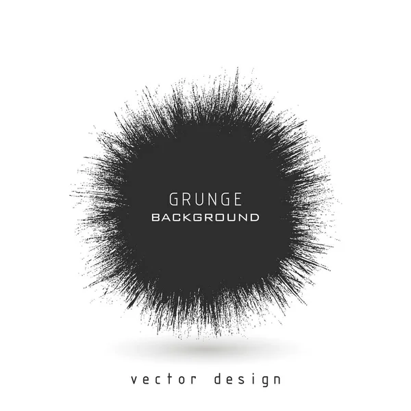 Handgezeichneter Vektor Grunge Textur Schwarze Farbe Pinsel Linie Stempel Pinselstrich — Stockvektor