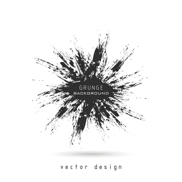 Handgezeichneter Vektor Grunge Textur Schwarze Farbe Pinsel Linie Stempel Pinselstrich — Stockvektor