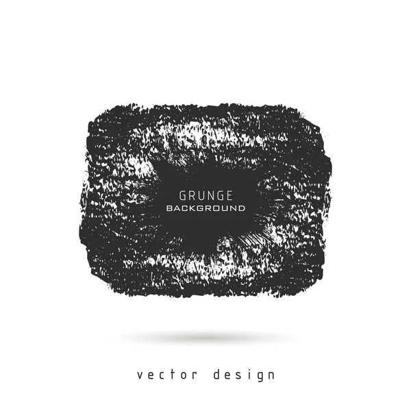 Handgezeichneter Vektor Grunge Textur Schwarze Farbe Pinsel Linie Stempel Pinselstrich — Stockvektor