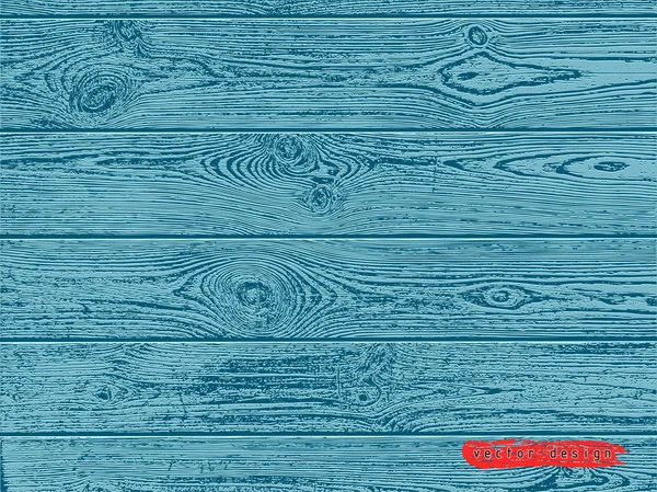 Panneau Bois Réaliste Bleu Texture Grunge Fond Bois Illustration Vectorielle — Image vectorielle