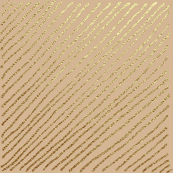 Goud Hand Getekend Patroon Patina Kras Gouden Elementen Vintage Abstracte — Stockvector