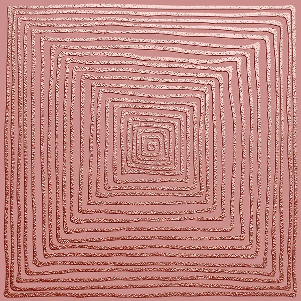 Ouro Rosa Padrão Desenhado Mão Textura Quartzo Rosa Ilustração Abstrata —  Vetores de Stock