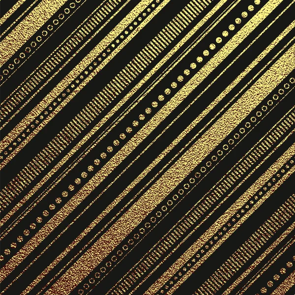 Goldmuster Mit Diagonalen Streifen Abstrakter Goldener Hintergrund Vektorillustration — Stockvektor