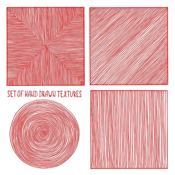 Set Texture Disegnate Mano Tuo Design Realizzato Vettore — Vettoriale Stock