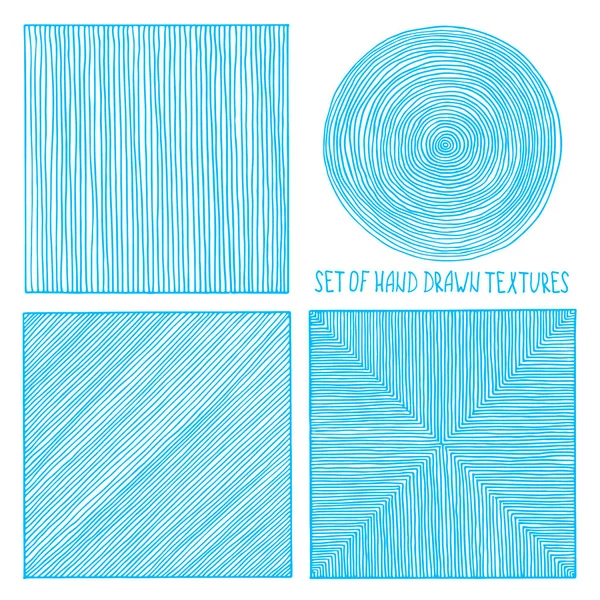 Set Texture Disegnate Mano Tuo Design Realizzato Vettore — Vettoriale Stock