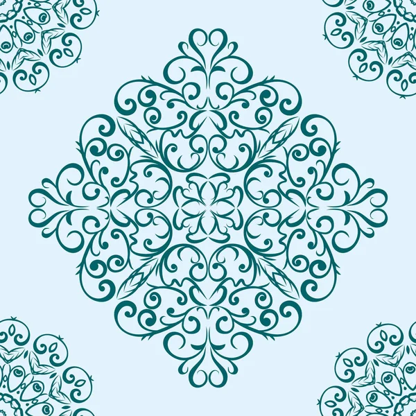 Flor Decorativa Mandalas Vintage Elemento Étnico Patrón Oriental Ilustración Vectorial — Vector de stock