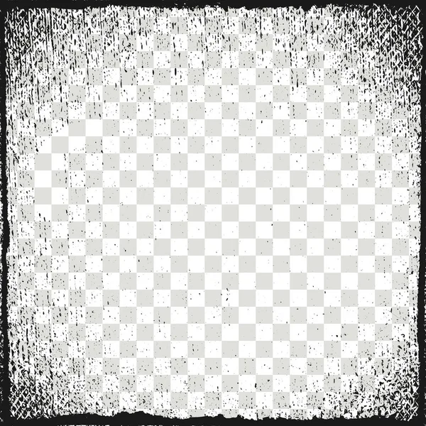 Vektorillustration Rahmen Für Bild Grunge Schmutzeffekt Distress Textur Schwarzer Rand — Stockvektor
