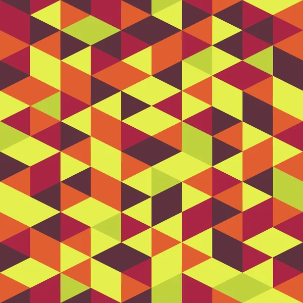 Patrón Triángulos Abstractos Colores Sin Costura Fondo Retro Formas Geométricas — Vector de stock
