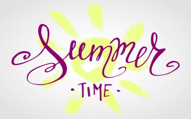 Yazı Merhaba yaz. Elle çizilmiş Amazing. El yazısı yaz poster. Tasarım öğesi Mevsimlik afiş, t-shirt, kartları için. Vektör çizim