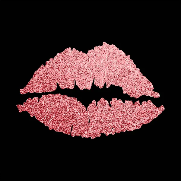 Lip icon with glitter effect — Stock Vector