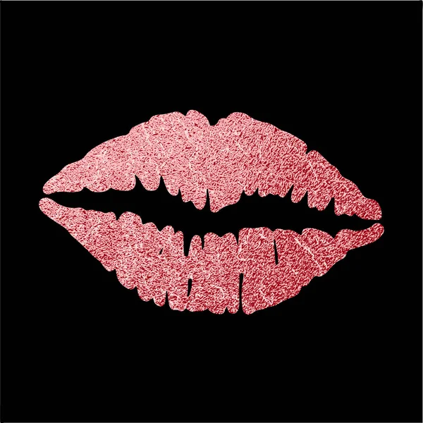 Icona del labbro con effetto glitter — Vettoriale Stock