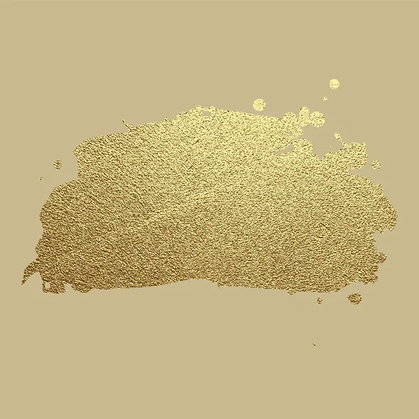 Vector goudverf beroerte. Abstract goud glinsterende getextureerde kunst illustratie. — Stockvector