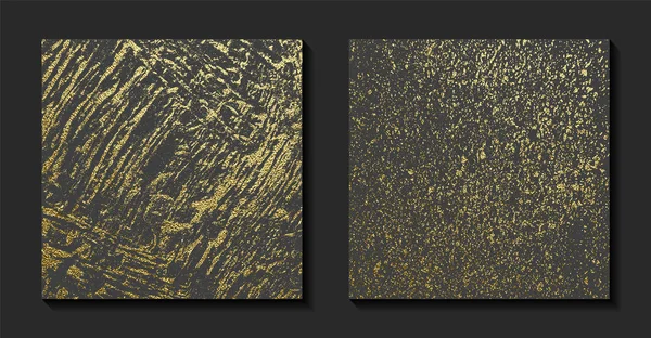 Textura grunge de oro para crear un efecto angustiado . — Vector de stock