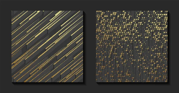 Gold Grunge Textur, um einen beunruhigenden Effekt zu erzeugen. — Stockvektor