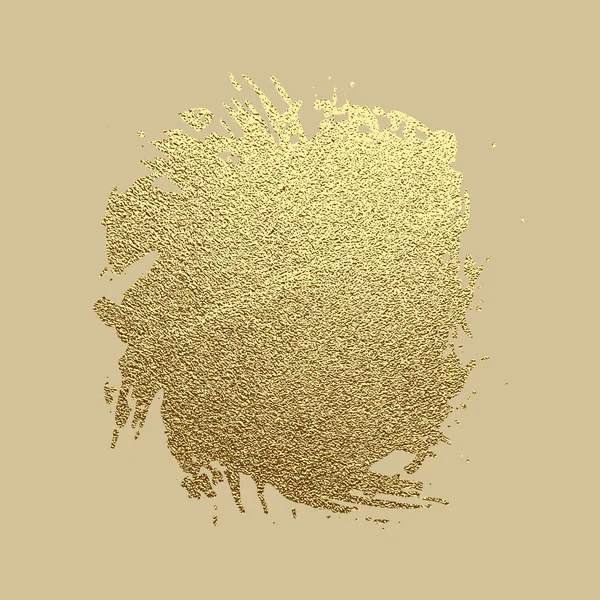 Vektor Goldfarbe Strich. abstraktes Gold glitzert texturierte Kunst Illustration. — Stockvektor