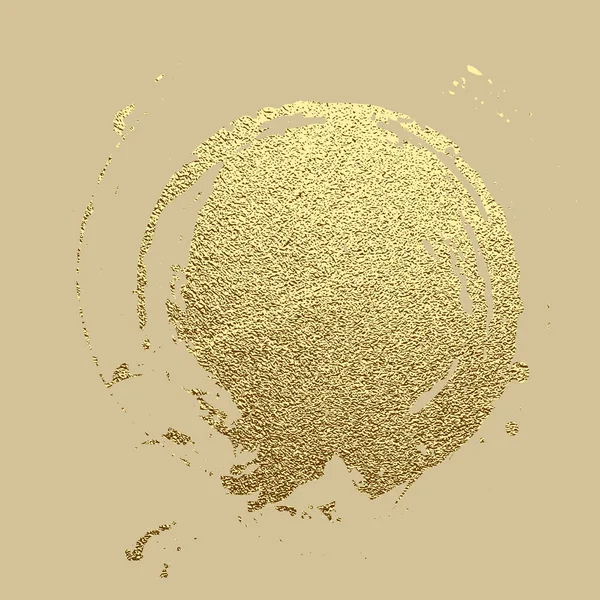 Vektor arany festék stroke. Absztrakt arany csillogó textúrájú művészeti illusztráció. — Stock Vector