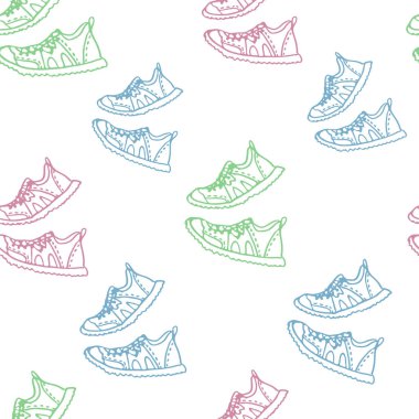 Motivasyon geçmişini çalıştırın. Dikişsiz spor deseni.