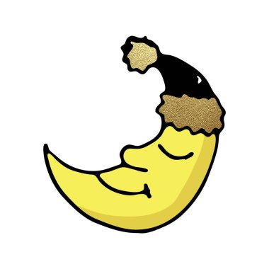 altın ile doodle noeller renk simgesi