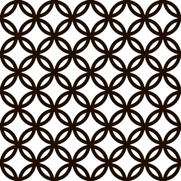 Kusursuz siyah ve beyaz daireler desen vektörü