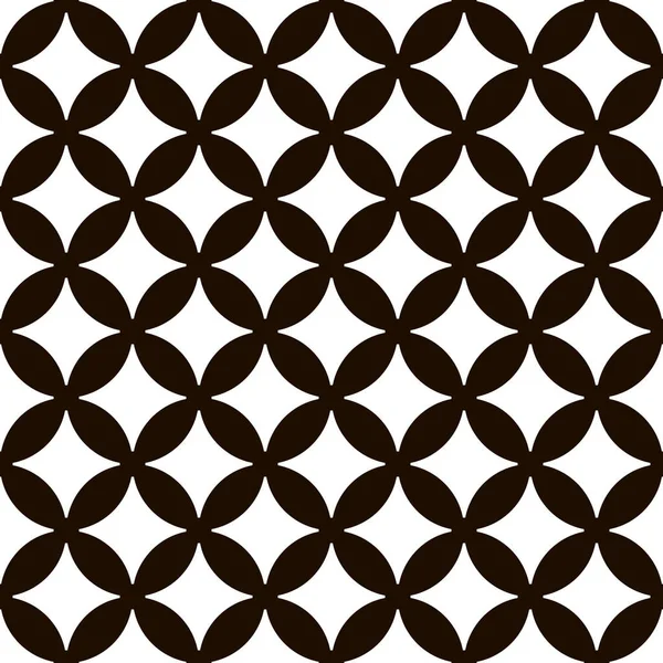 Kusursuz siyah ve beyaz daireler desen vektörü