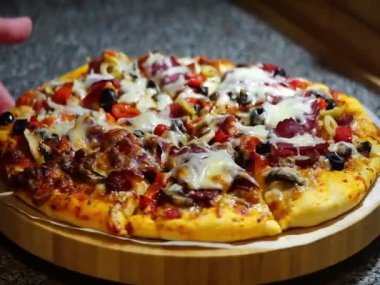 Dönüm fırın ahşap beşik ev yapımı pizza fırından yeni çıkmış