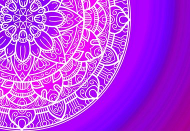Copyspace ile Mandala doku şablonu arka plan