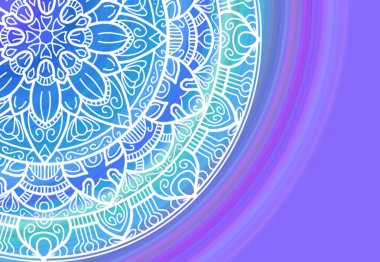 Copyspace ile Mandala doku şablonu arka plan