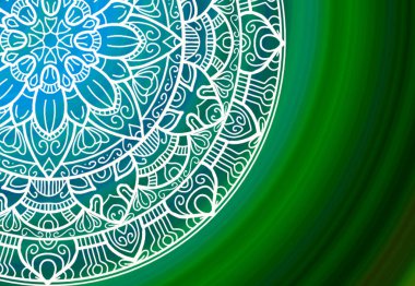 Copyspace ile Mandala doku şablonu arka plan