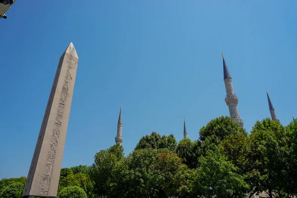 Stanbul Dikilitas Anıt Taş Oyma — Stok fotoğraf