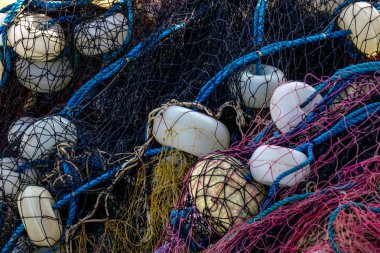 Fishing net yakın görünüm şablon doku arka plan