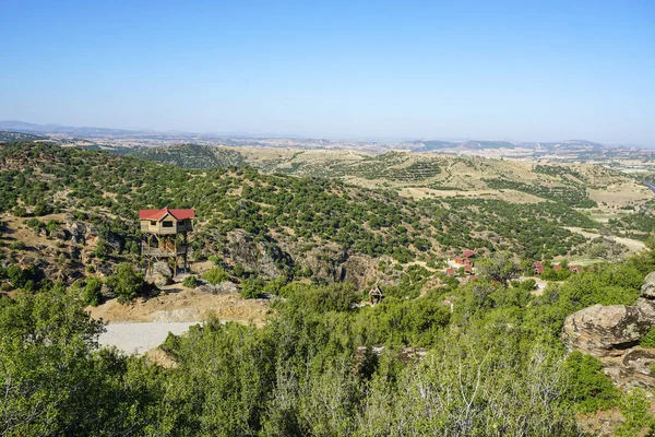 Parque Natural Del Valle Tasyaran Usak Turquía Agua Gastada Rocas — Foto de Stock