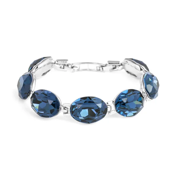 Sapphire bracelet isolated on white background